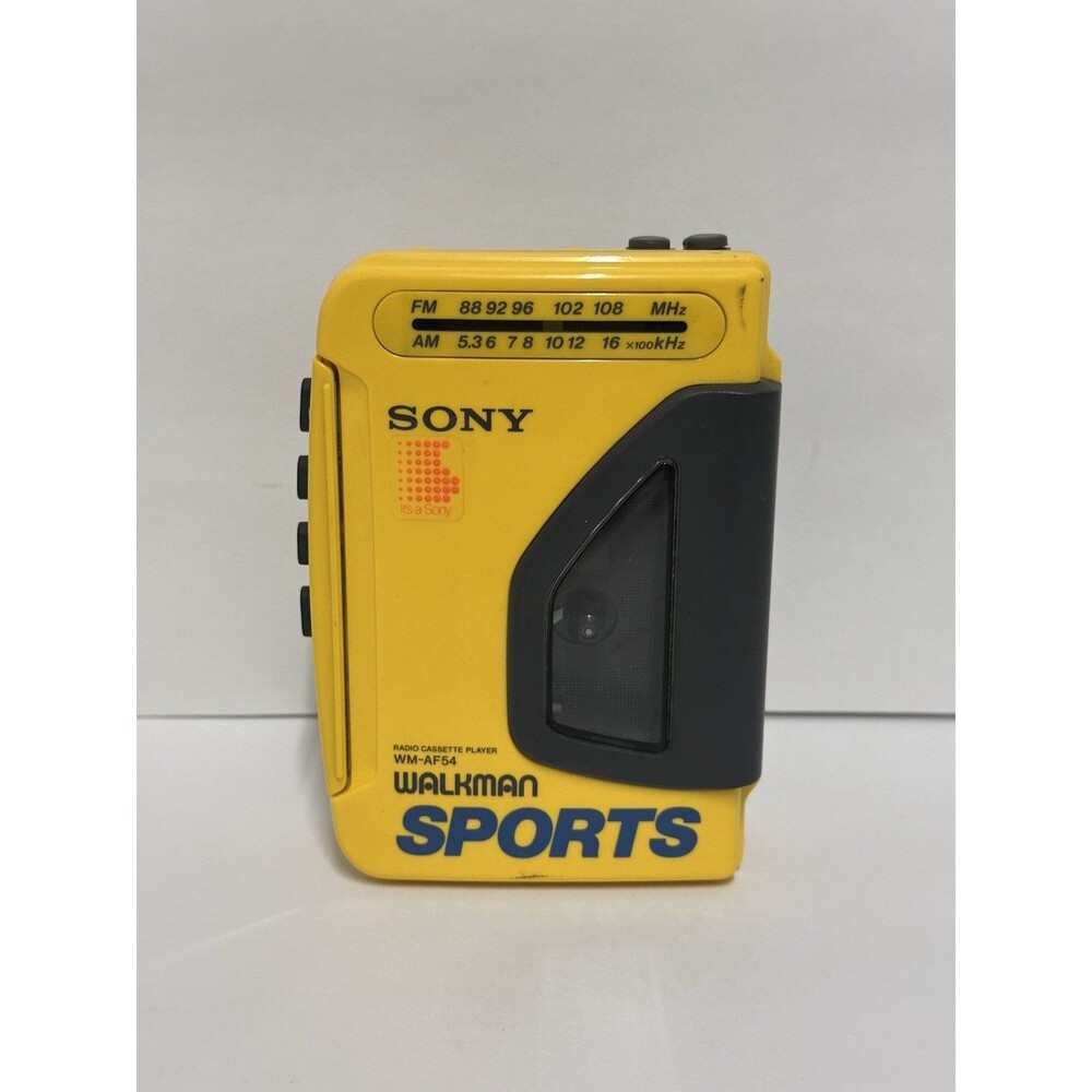 Sony Walkman WM-AF54 Portable Cassette Player Sports Radio Works Tested